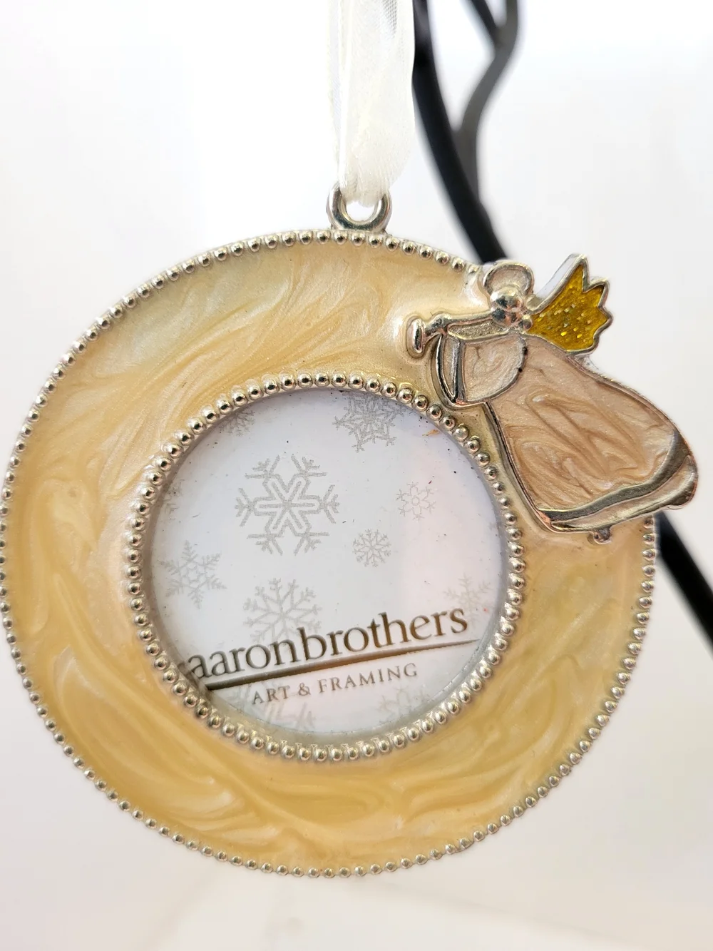 Bombay/Aaron Bros  Angel Photo Frame Ornaments Vintage NOS